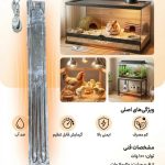 فویل حرارتی 100 وات بخاری برقی قفس حیوانات