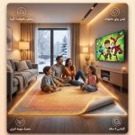 نوار گرمایش زیر فرشی سیلیکونی