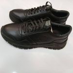 کفش اسپرت تمام چرم مشکی مدل آرین سایز 40 تا 44