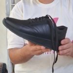 کفش اسپرت تمام چرم مشکی مدل خورشیدی سایز 40 تا 44 - Image 4