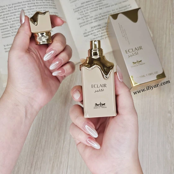عطر ادوپرفیوم زنانه لطافه اکلایر حجم ۳۵ میلی لیتر رایحه شیرین و گرم