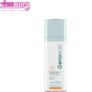 کرم ضد آفتاب ژنوبایوتیک SPF 50 فیوژن واتر مناسب انواع پوست ۳۰ میلی لیتر